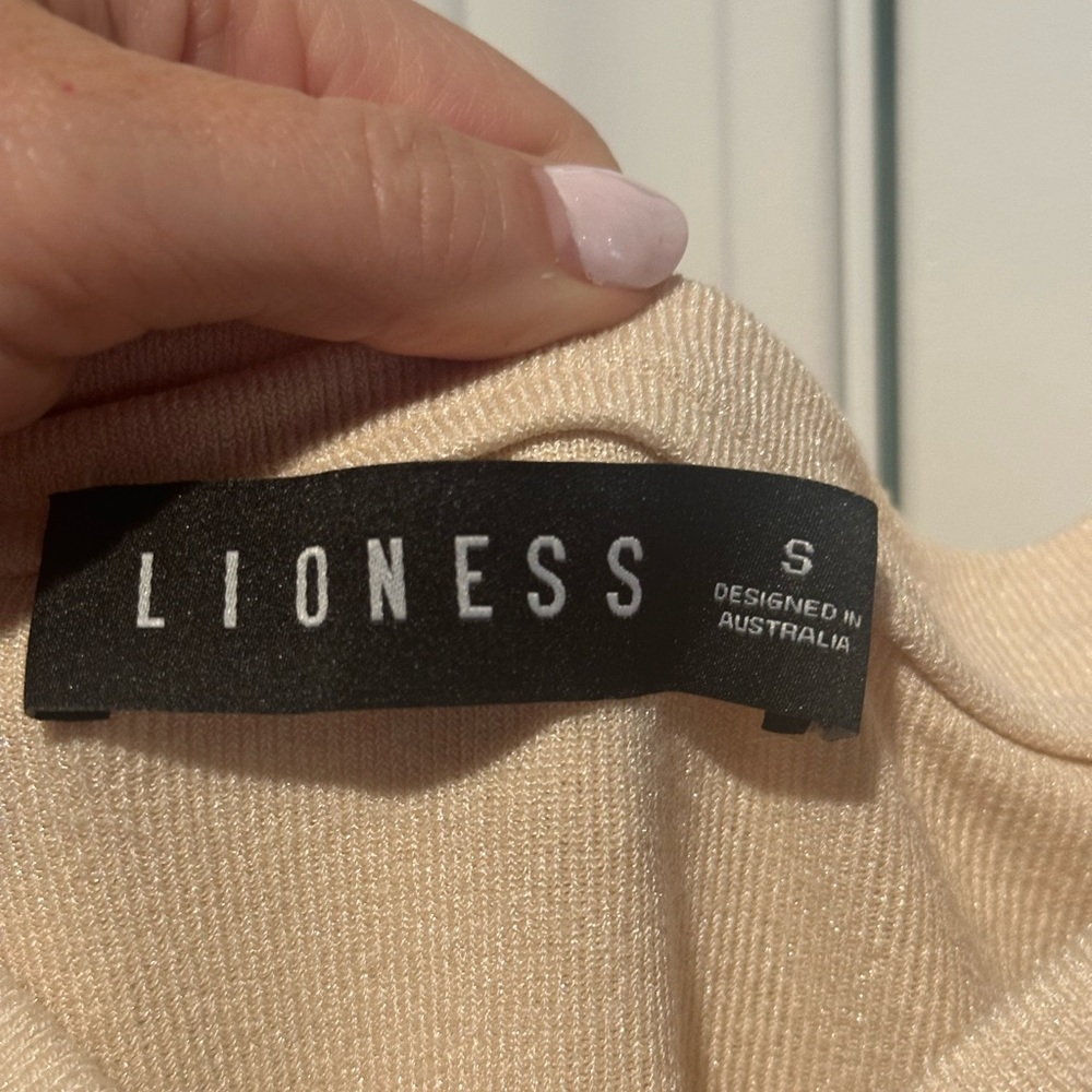 Lioness Off-Shoulder Maxi Dress in Cream - Picture 6 of 8
